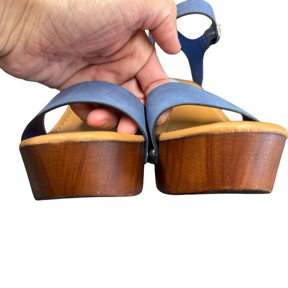 MADDEN GIRL Blue Women's Liftt Heeled Sandals Size 6.5 - Picture 13 of 17